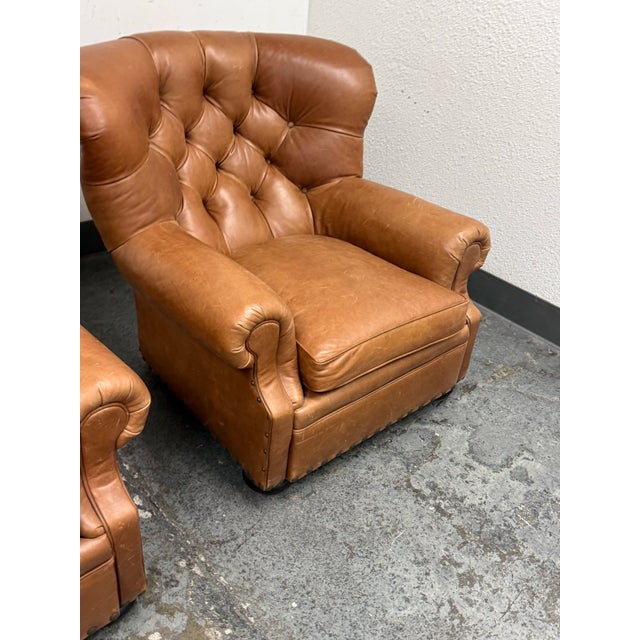 E J Victor for Ralph Lauren Home Writer’s Club Chairs, Pair For Sale - Image 12 of 12