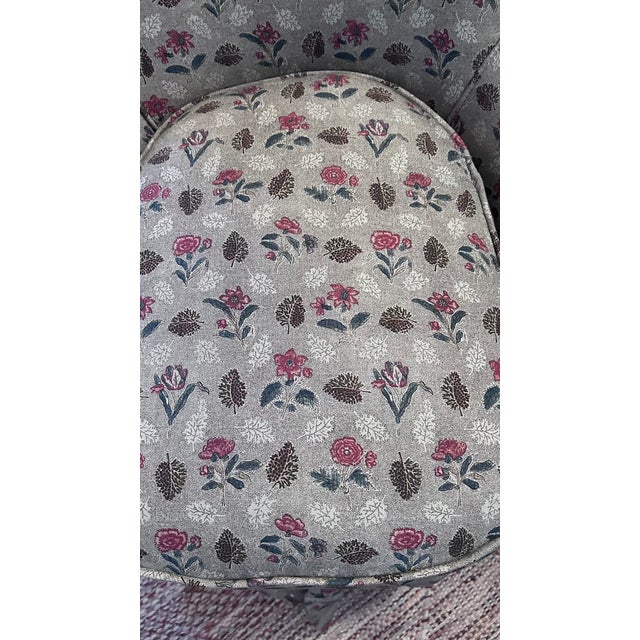 Vintage Upholstered Slipper Chair For Sale In New York - Image 6 of 7