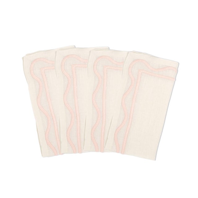 Your table deserves better than a boring paper napkin. The linen Colorblock Embroidered Napkins deliver instant (and eco-...