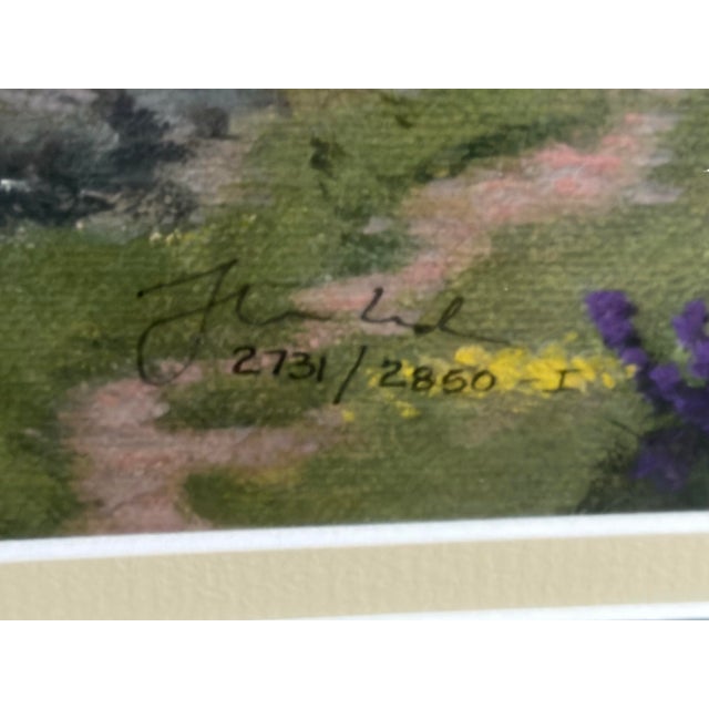 Textile Thomas Kinkade "The Forest Chapel" – Limited Edition S/N (Charter Phase) For Sale - Image 7 of 12