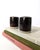 A vintage 1970s cylindrical ceramic salt & pepper shaker set, hand made by Somerset Pottery studio, England. This rustic...