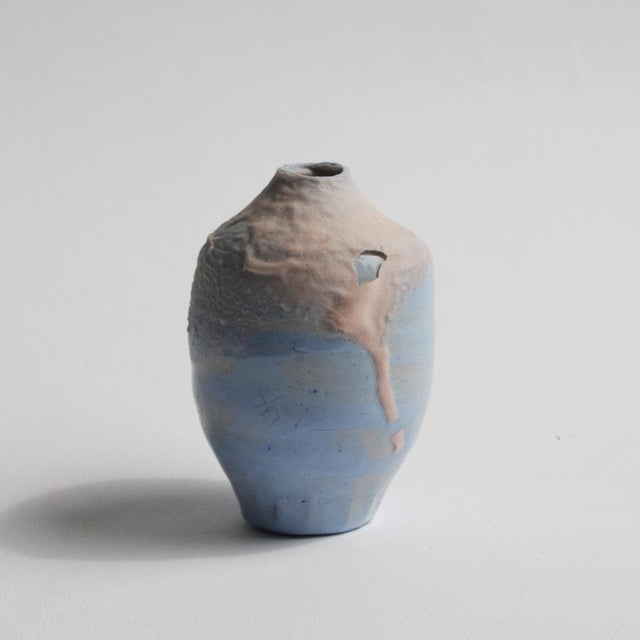 Blue Pink Mini Vase by Anja Marschal For Sale - Image 10 of 11