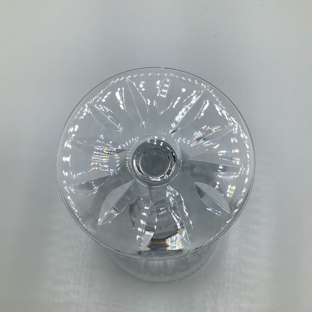 Transparent Rock Sharpe Champagne Coupes 1950s Cut Crystal - A Pair For Sale - Image 8 of 12