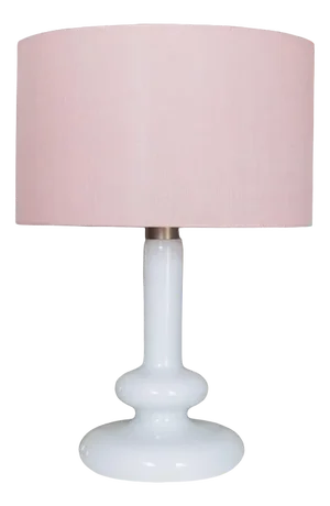 Hand-Blown White Glass Plaza Table Lamp by Hsin-Lung Lin for Glassworks, 1970s
