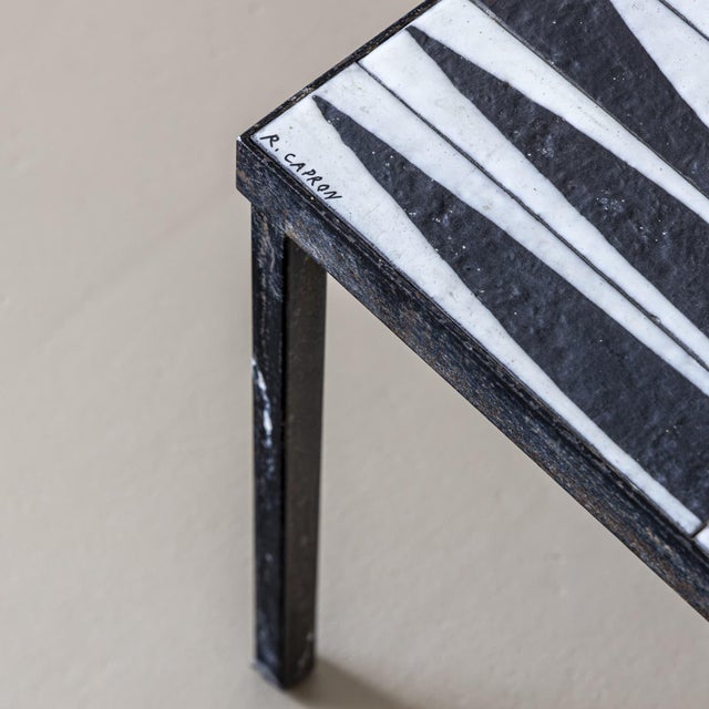 Coffee Table with Ceramic Tiles by Roger Capron (1922-2006), France, 1960s For Sale In New York - Image 6 of 11