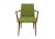 Chair with Armrests in Cherry, Green Fabric, 1955 For Sale - Image 11 of 11