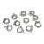 Vintage Mid-Century Modern Clear Lucite Twist Napkin Rings -Set of 11 For Sale