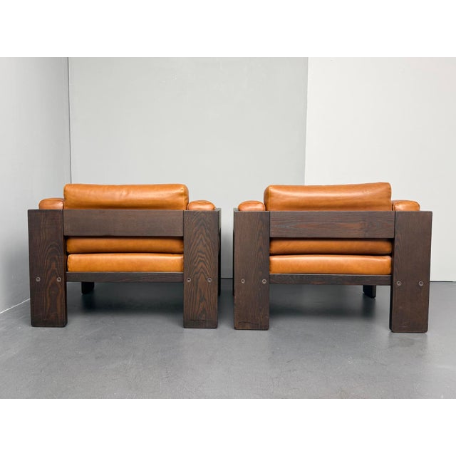 Wood Bastiano Lounge Chair in Ash and Cognac Leather by Afra & Tobia Scarpa, Italy, 2000 For Sale - Image 7 of 12