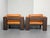 Wood Bastiano Lounge Chair in Ash and Cognac Leather by Afra & Tobia Scarpa, Italy, 2000 For Sale - Image 7 of 12