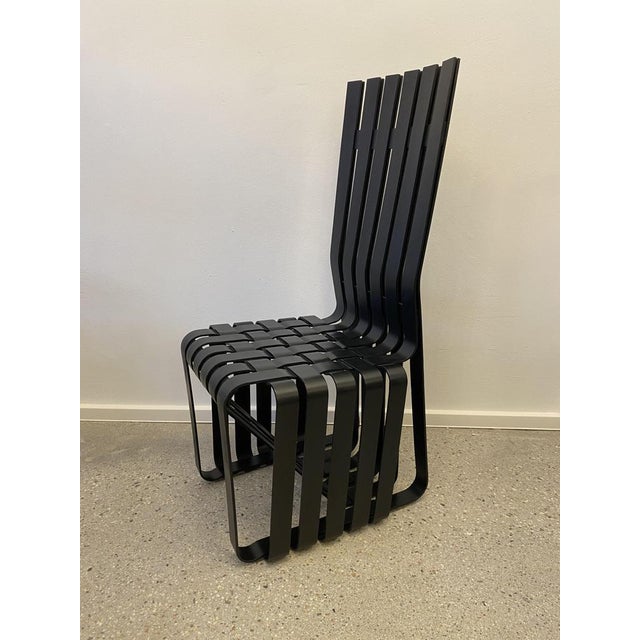 * a chair in braided optics * Model: "High Sticking Chair" * Designer: Frank Gehry * Design from 1992 for Knoll * produced...