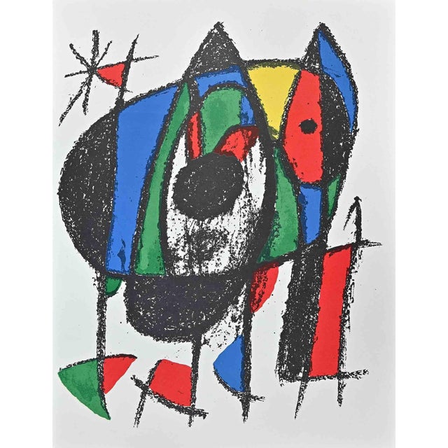 Modern Joan Miró, Lithographie II: Plate V, Original Lithograph, 1975 For Sale - Image 3 of 3