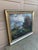 A beautiful antique hand-painted silver-gilt wood framed oil on canvas landscape painting USA, Early 20th Century...