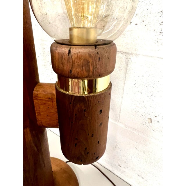 Chestnut Cactus Lamps Designed by Charles Gibilterra for Modeline of California - 1970’s For Sale - Image 8 of 10