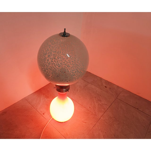 Glass Vintage Glass Table Lamp from Mazzega, 1960s For Sale - Image 7 of 10