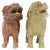 Pair of Vintage Chinese Ceramic Foo Lion Guardian Sculptures with Incense Holders A striking pair of vintage Chinese...