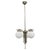 Art Deco Nickel Chandelier with Opaline Glass Globes, 1930s For Sale - Image 14 of 14