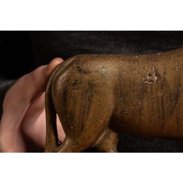 American Late 19th Century Cast Iron Butcher's Rack Crest For Sale - Image 3 of 5