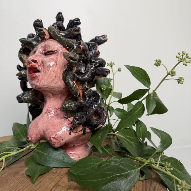 Ceramic Medusa Bust by Gennaro Condurso, Italy, 2010s For Sale - Image 11 of 16