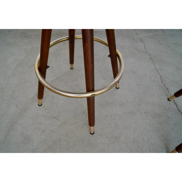 Mid-Century Modern Bar Stools - a Pair For Sale - Image 12 of 13