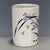 White Blue & White Crackle Glaze Porcelain Brush Pot With Orchid Motif For Sale - Image 8 of 9