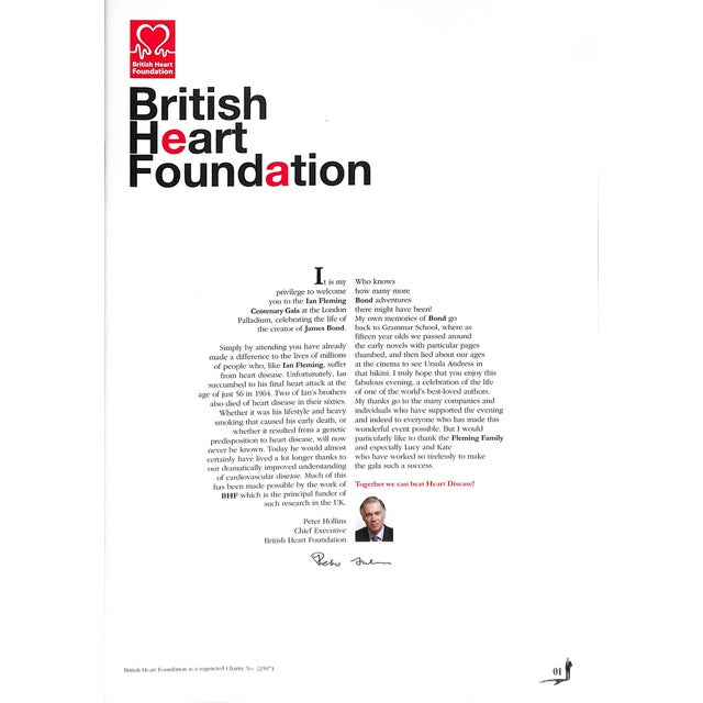 Paper The Story of James Bond - A Tribute to Ian Fleming: London Palladium Theatre 5th October 2008 For Sale - Image 7 of 11