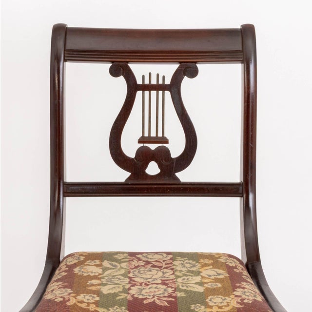Duncan Phyfe Duncan Phyfe Style Lyre Back Mahogany Side Chair For Sale - Image 4 of 8