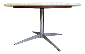 Carrara Marble Coffee Table in the style of Ray and Charles Eames, 1970s