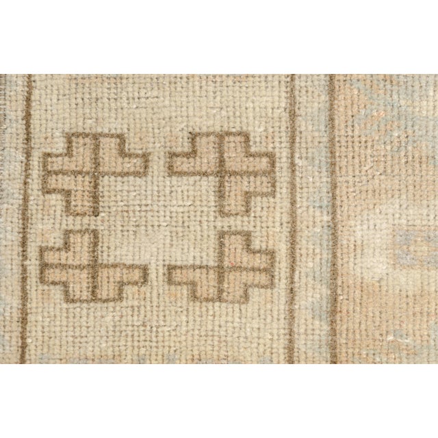 Mid 20th Century Small Anatolian Floral Carpet For Sale - Image 6 of 11