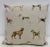 16" Square Pillow Decorated With Various Breeds of Attentive & Obedient Dogs - Made in Uk. For Sale - Image 13 of 13