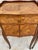 Pair of French Marquetry Bedside Tables with Drawer and Cabinet, 1940s For Sale - Image 12 of 13