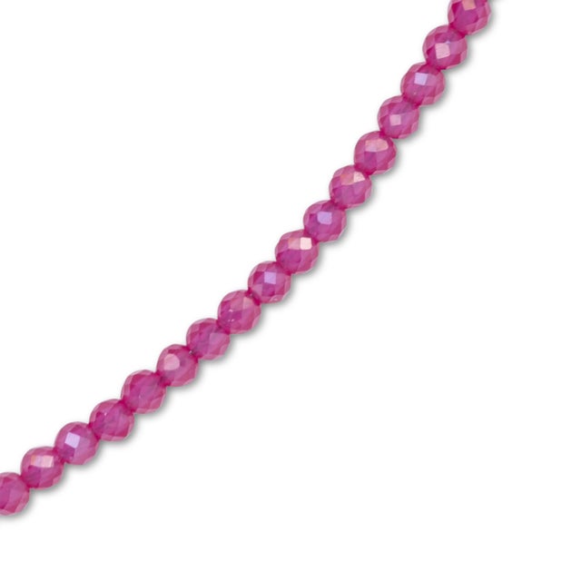 Modern Tiny Ruby 14k Gold Necklace For Sale - Image 3 of 12
