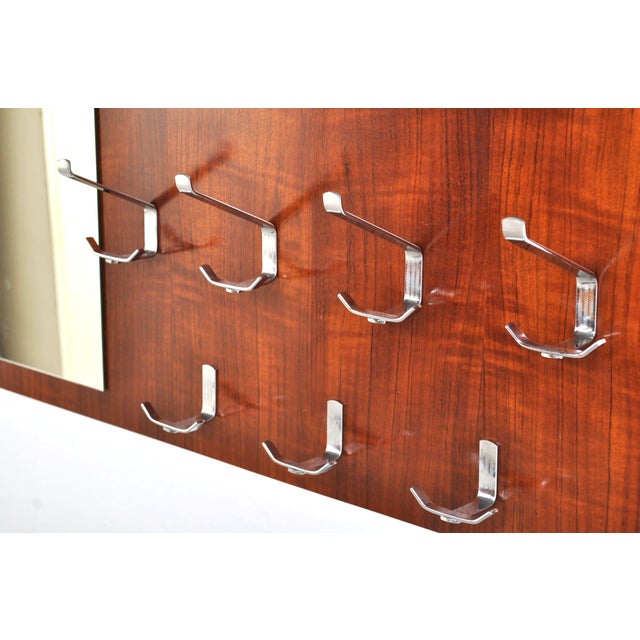 Vintage Coat Rack with Mirror, 1960s For Sale - Image 3 of 8