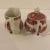 Wood & Son 1950s Vintage Wood & Son Ceramic Swirled Country Scene Creamer & Covered Sugar Bowl For Sale - Image 4 of 7