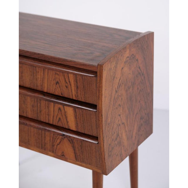 Rosewood Chest of Drawers with 3 Drawers Danish Design from the 1960s For Sale - Image 6 of 13