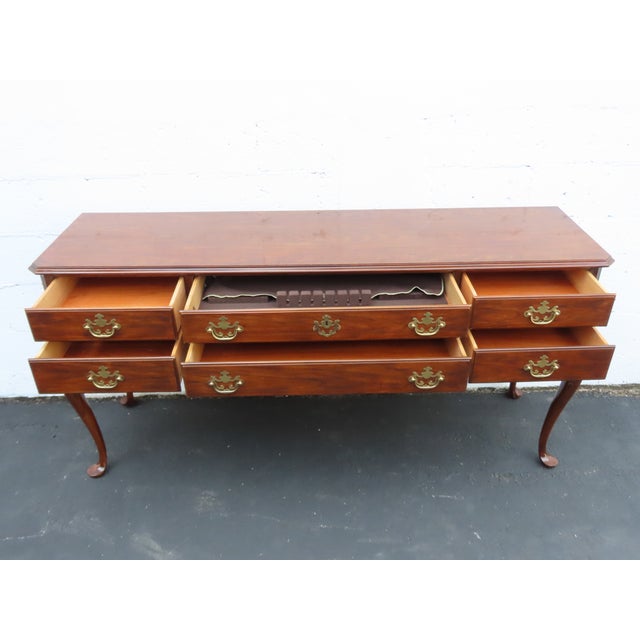 Drexel Long Narrow Library Console Entry Table 6394 For Sale - Image 16 of 17
