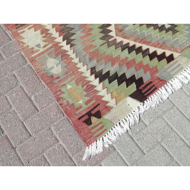 1960s Turkish Handmade Area Rug For Sale - Image 6 of 13