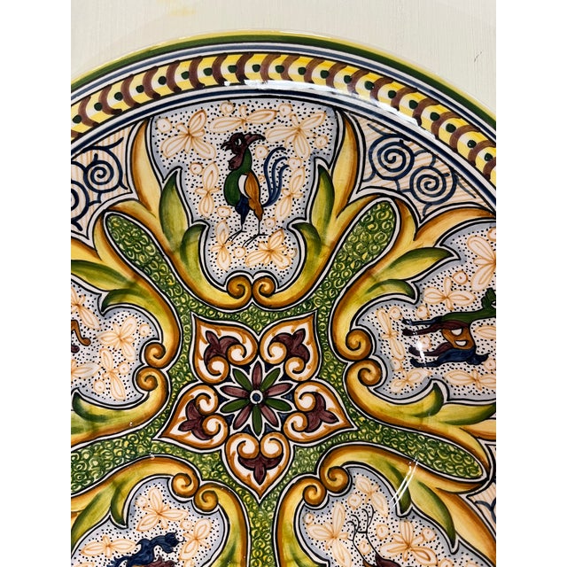 Ceramic 1990s Coimbra Ceramic - Hand Painted Portuguese Plate 7 For Sale - Image 7 of 10