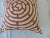 Tribal Large Tan & Rust Rare Swirl Pattern African Floor Decorative Pillow For Sale - Image 3 of 8