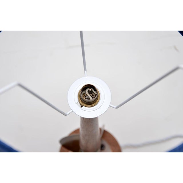 Vintage Teak & Brass Rocket Table Lamp, 1960s For Sale - Image 4 of 7