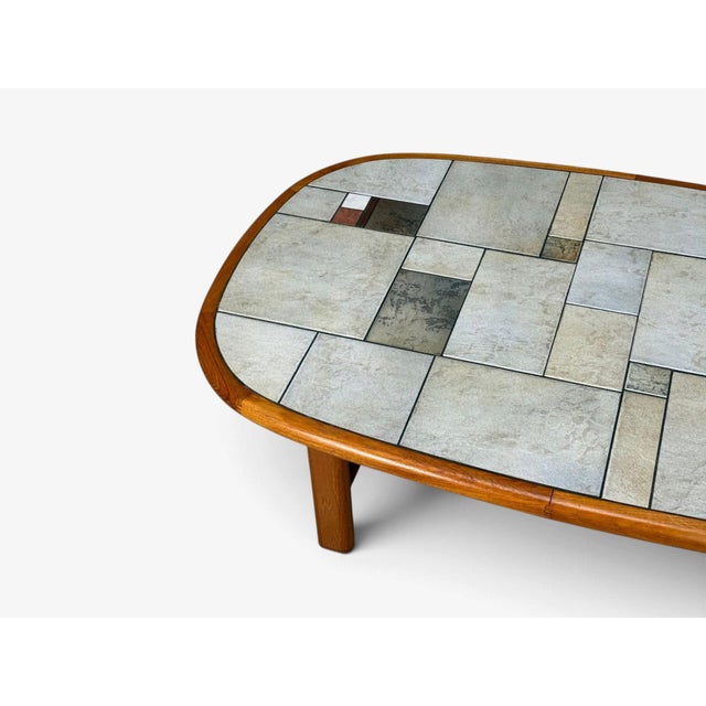 Wood Gangso Møbler, Danish Modern, Coffee Table, Teak, Mosaic Tile, Denmark, 1970s For Sale - Image 7 of 11
