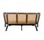French Matthew Izzo Home Quay Black Bamboo and Rattan Seat Lounge Sofa With Cushion For Sale - Image 3 of 6