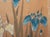 "Plum Blossom, Peony, Iris", 1970s Showa Era Japanese Painted Byobu Screen For Sale - Image 12 of 18