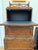 British Colonial Style Woven Rattan and Faux Bamboo Cabinet That Converts to a Secretary, C 1970's For Sale In Orlando - Image 6 of 11
