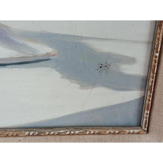 Andre Gisson Listed Vintage Floral Oil Painting Impressionist Peonies For Sale - Image 9 of 9