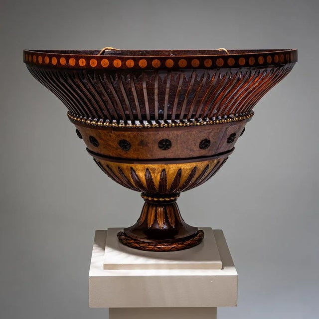 Wall-Mounted Flower Basket, 1800s For Sale - Image 9 of 12