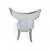 2010s Interlude Home Klismos Lucite Desk Chair For Sale - Image 5 of 7