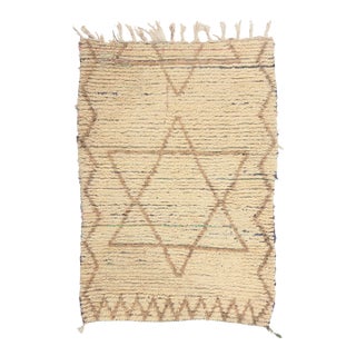 Vintage Azilal Boucherouite Moroccan Rug, 03'03 X 04'08 For Sale