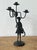Vintage Boho Forged Iron Candelabras - Set of 2 For Sale - Image 10 of 12
