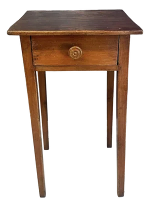 American Cherry and Pine One Drawer Stand. Circa 1880