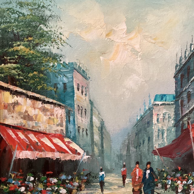 Vintage Impressionist Oil Painting 